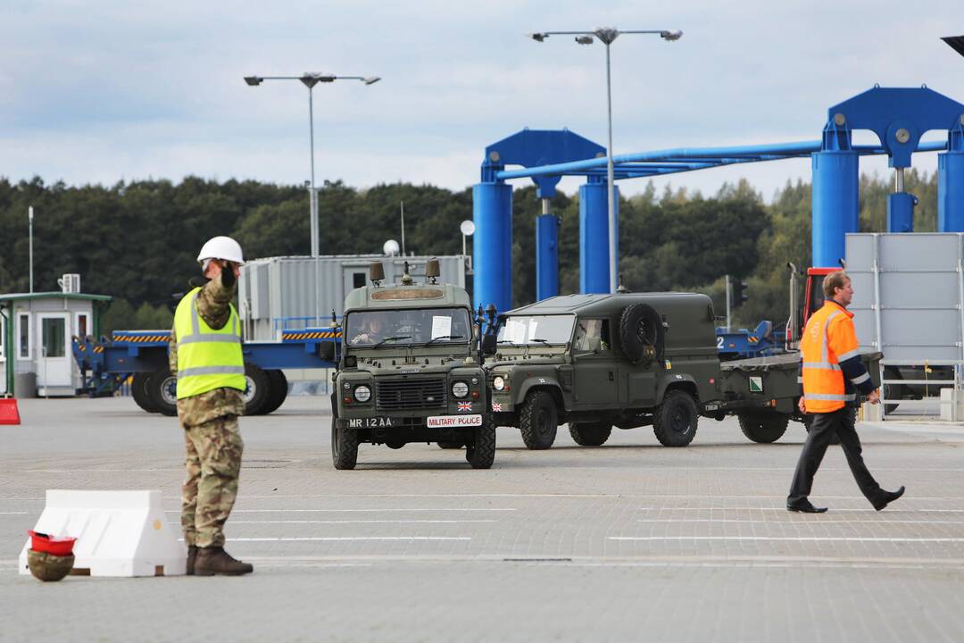 NATO karinė technika Klaipėdoje