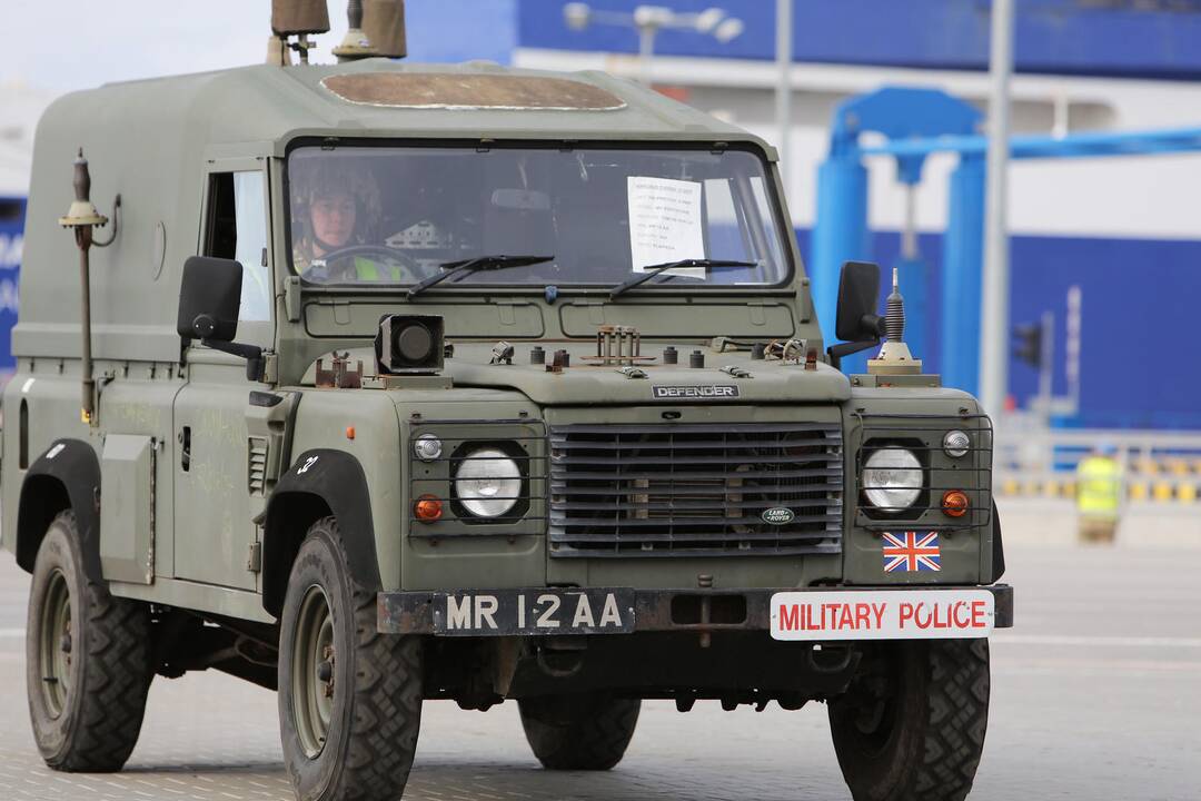 NATO karinė technika Klaipėdoje