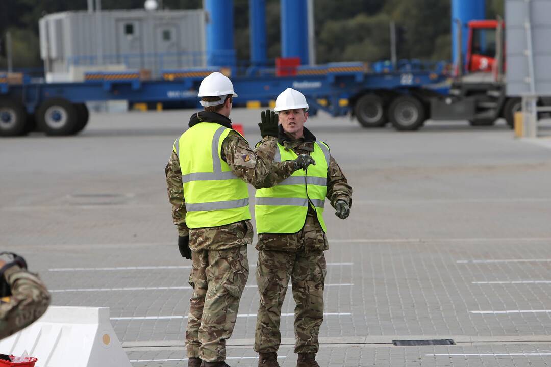 NATO karinė technika Klaipėdoje