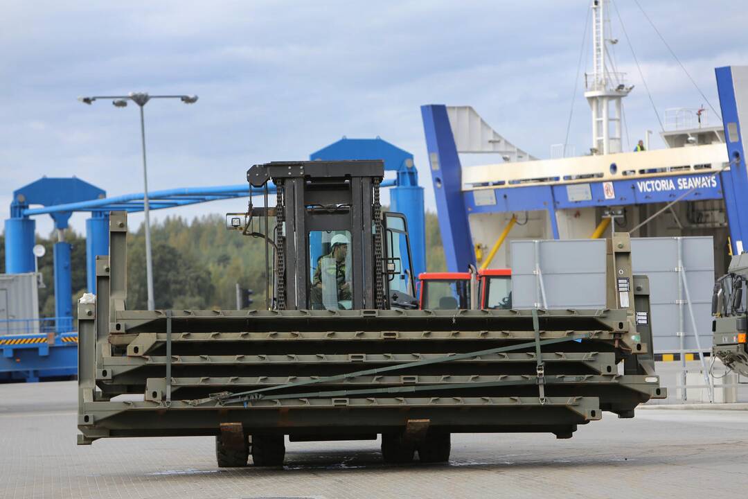 NATO karinė technika Klaipėdoje