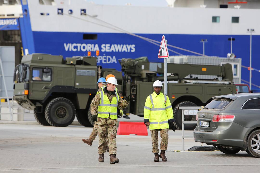 NATO karinė technika Klaipėdoje
