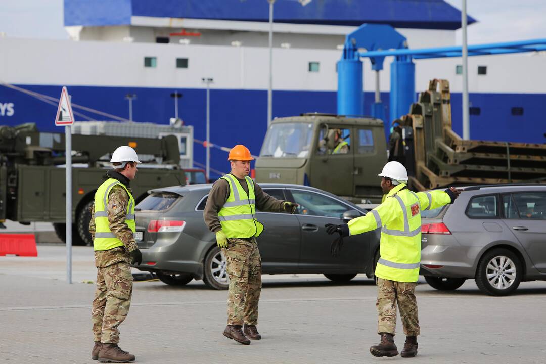 NATO karinė technika Klaipėdoje