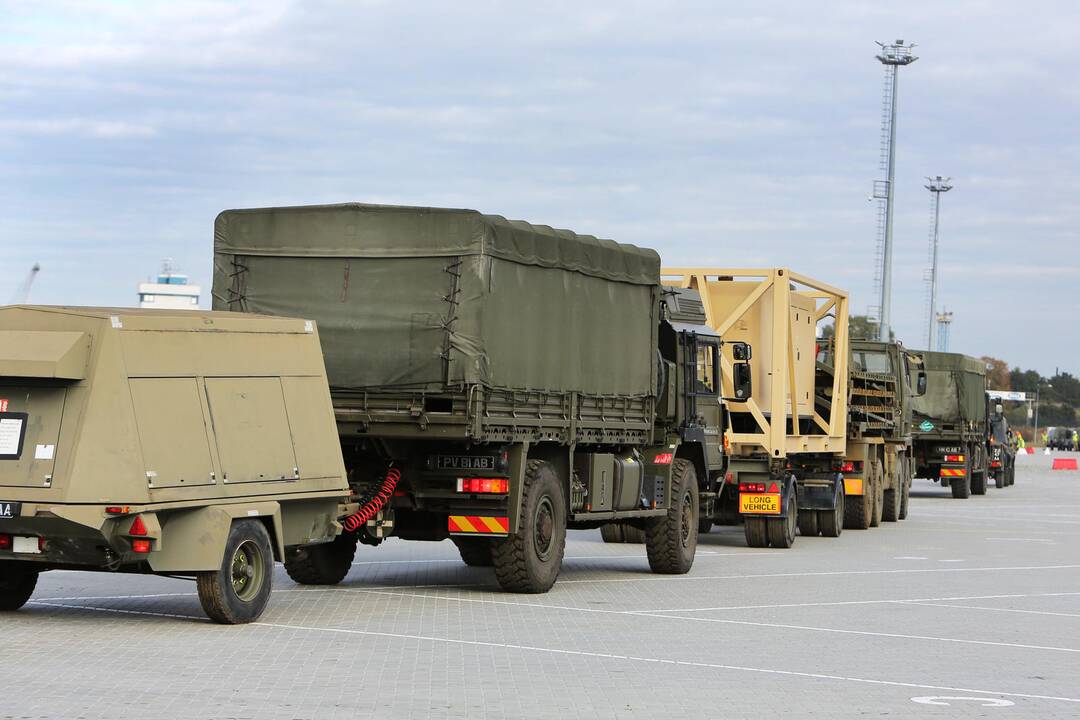 NATO karinė technika Klaipėdoje