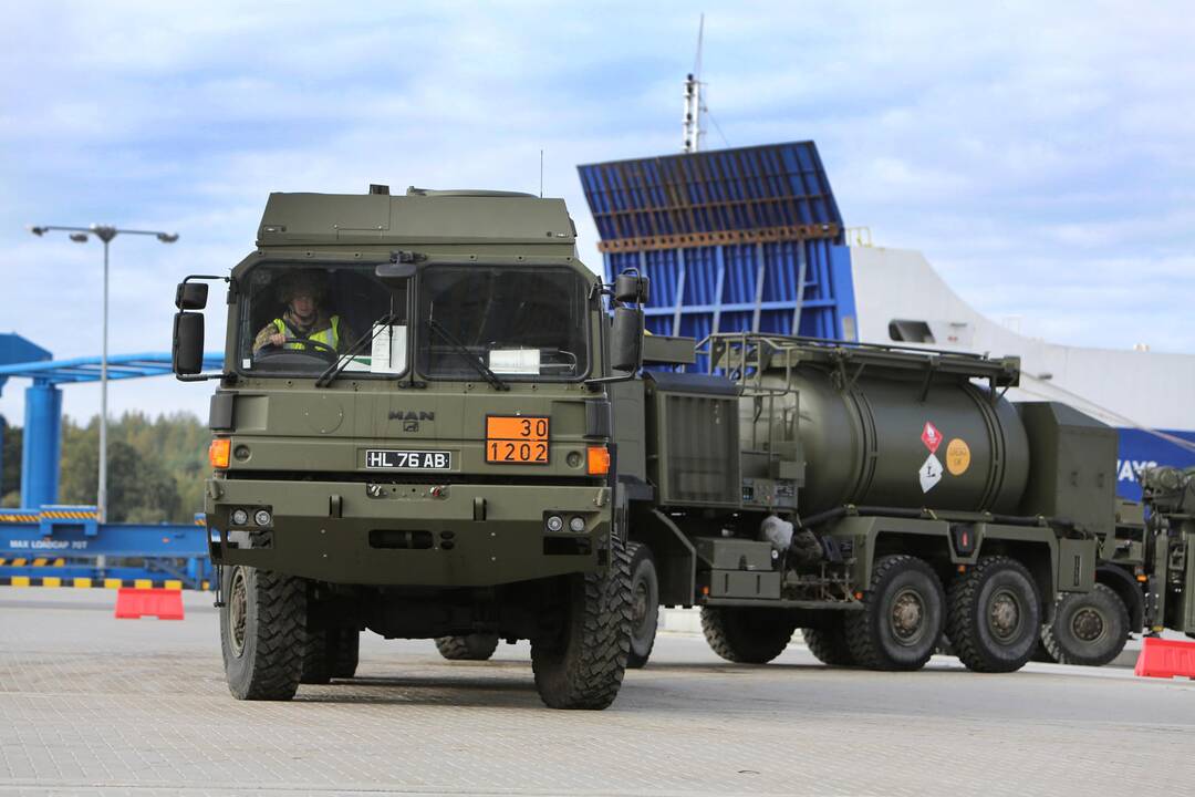 NATO karinė technika Klaipėdoje