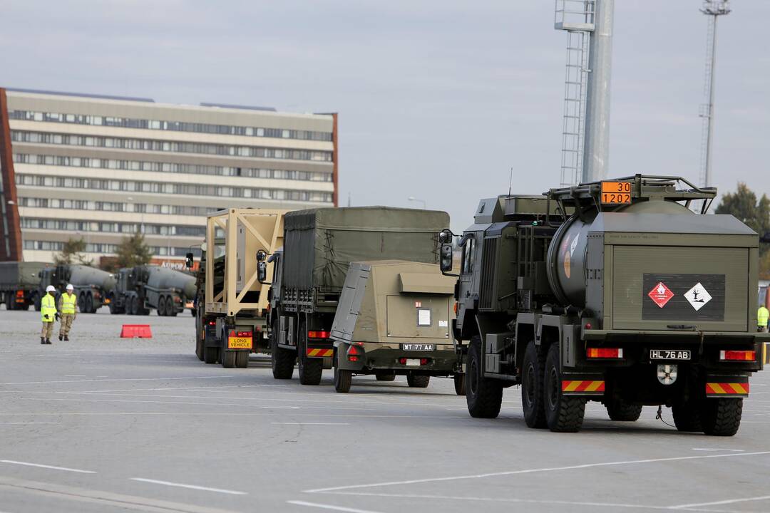 NATO karinė technika Klaipėdoje