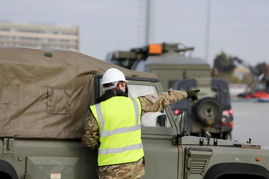 NATO karinė technika Klaipėdoje
