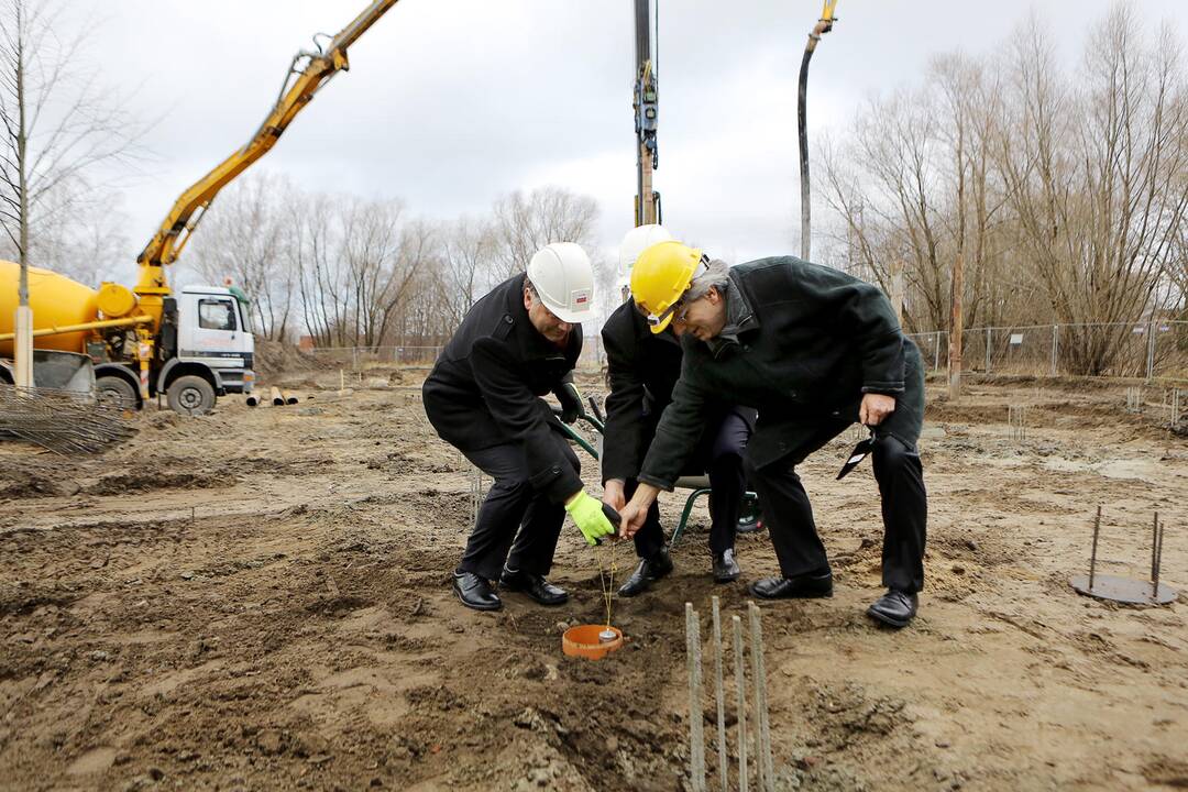 KU bendrabučio statybų pradžia