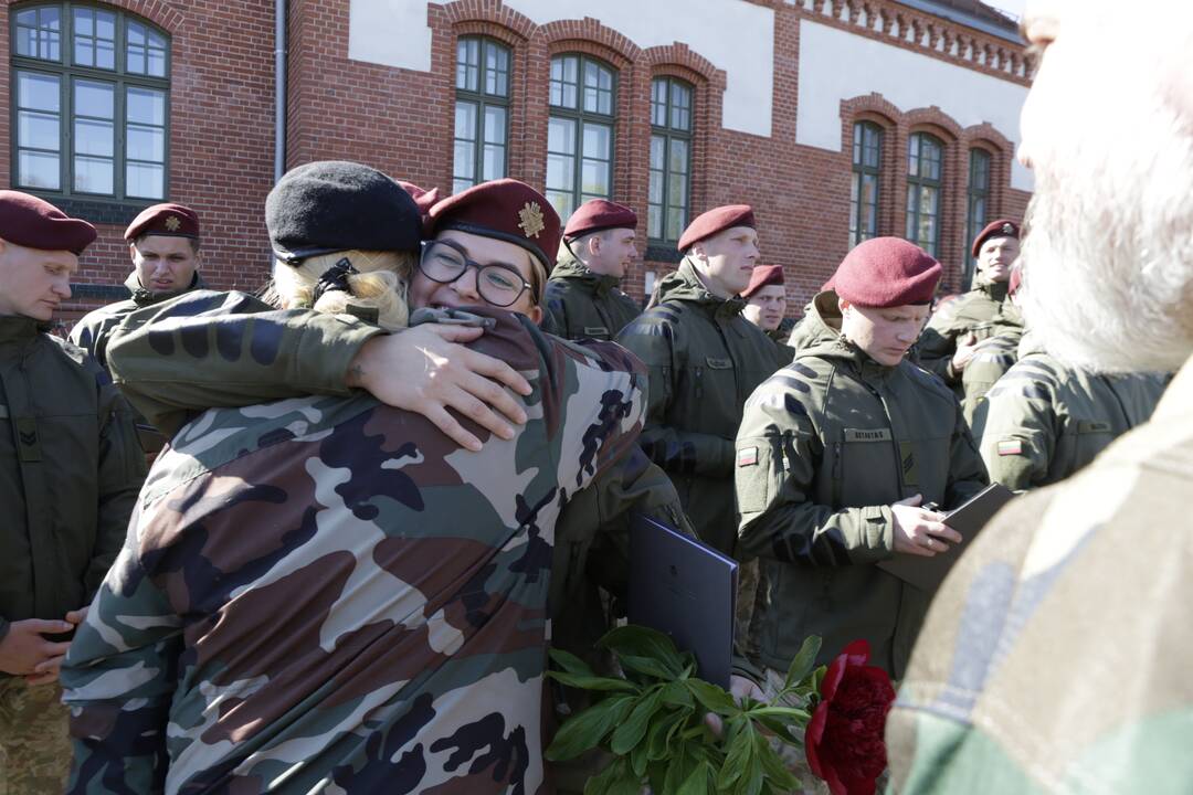 Karių grįžusių iš Malio sutikimo ceremonija