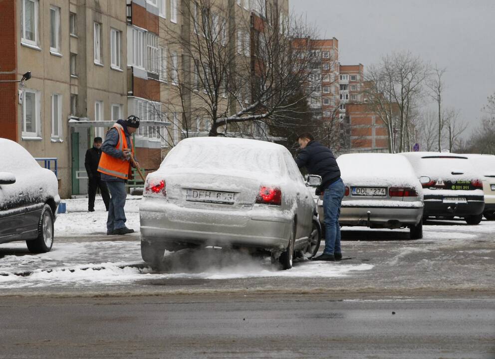 Kelininkai išlaikė antrąjį egzaminą sniegu