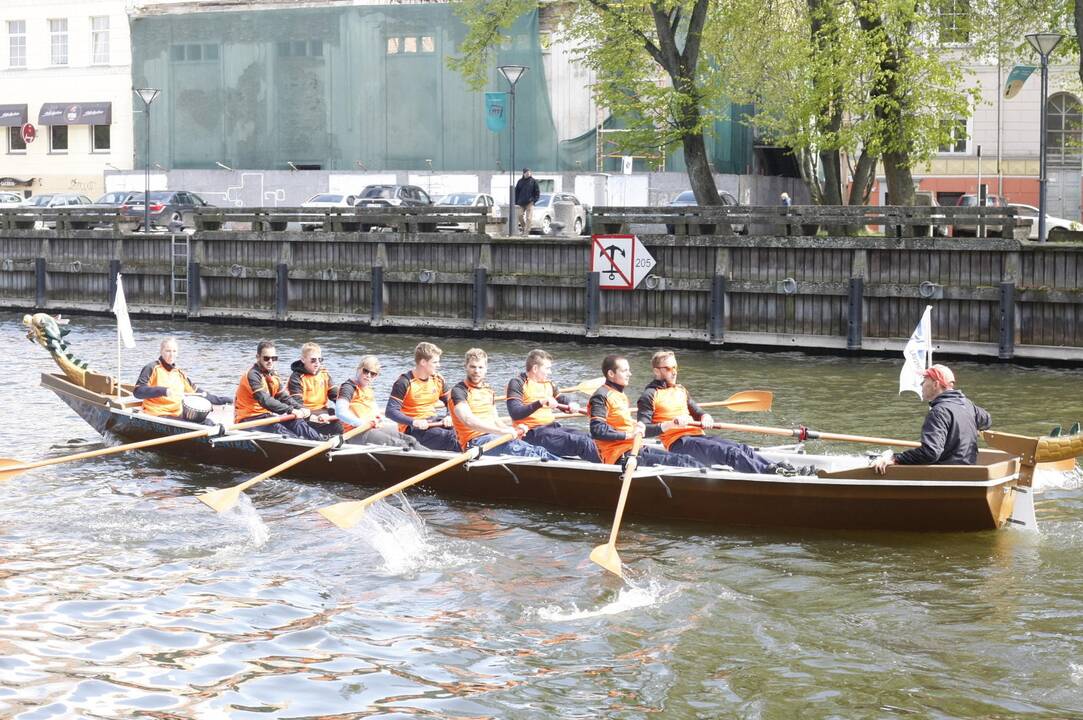 Vikingų valčių varžybos Dangėje