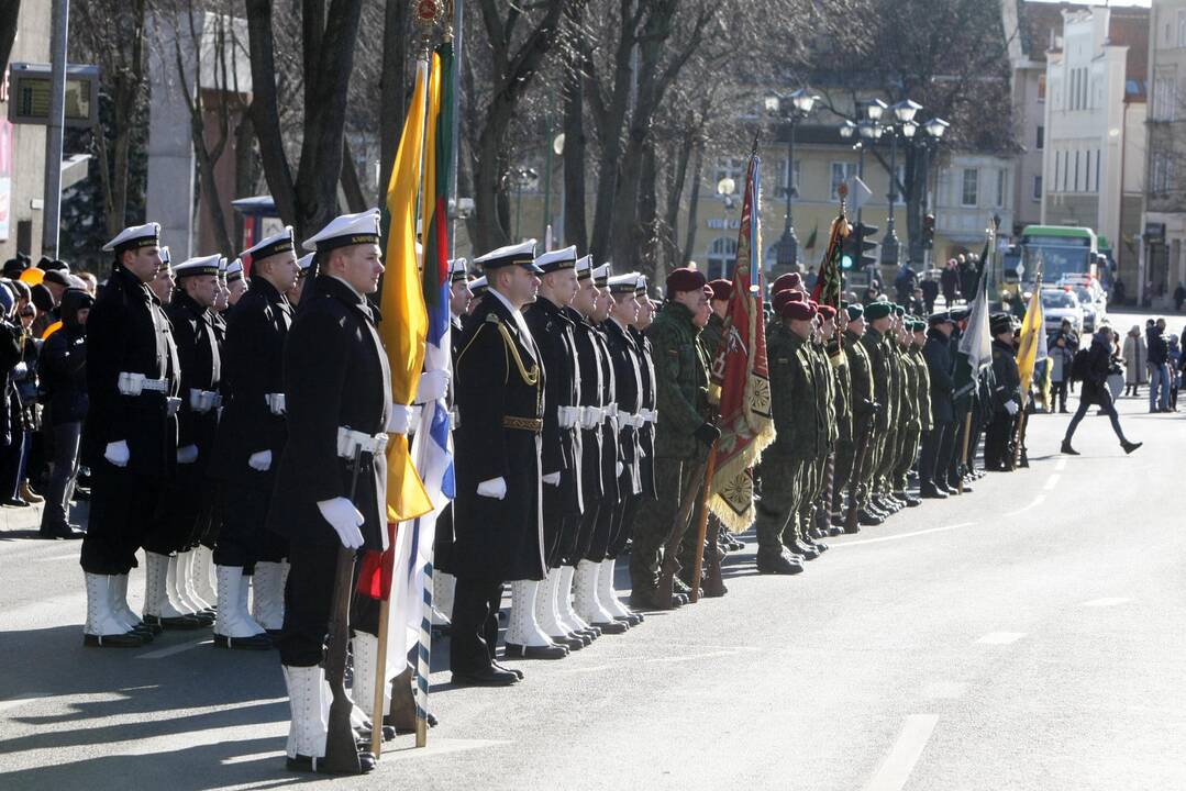 Klaipėdoje – iškilmingas Vasario 16-osios minėjimas