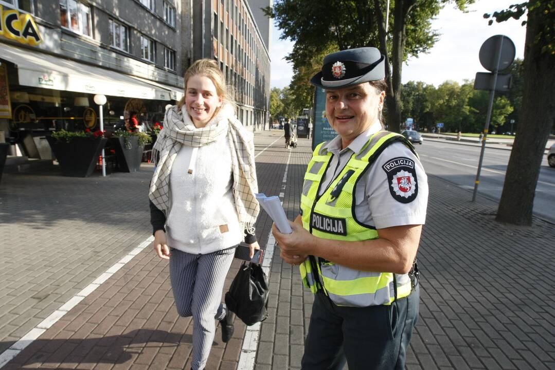 Atšvaitų dalinimas Klaipėdoje