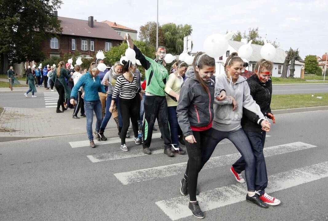 Klaipėdos valstybinėje kolegijoje - pirmakursių krikštynos