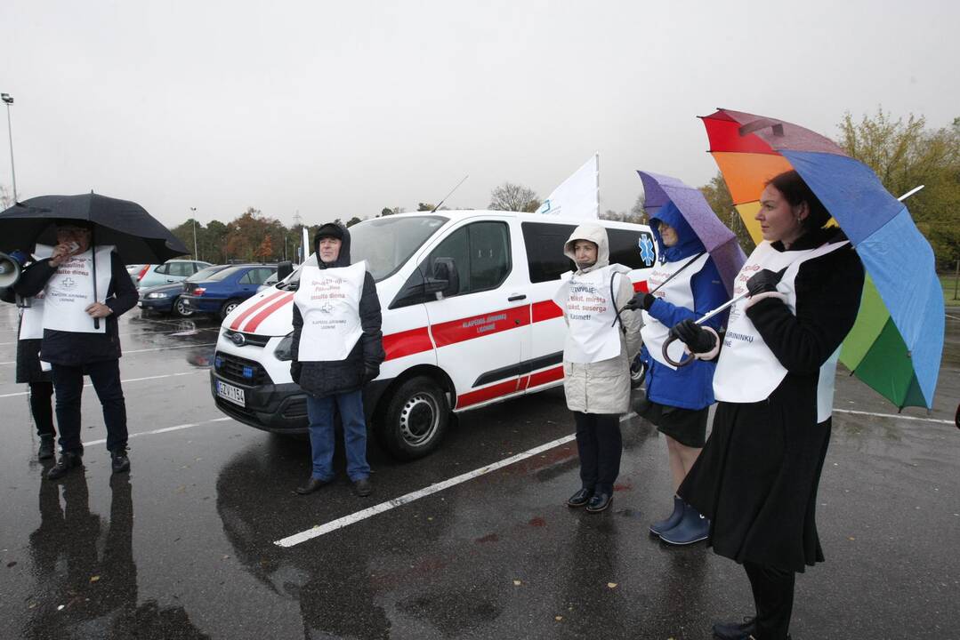 Jūrininkų ligoninės medikai leidosi į žygį prieš insultą