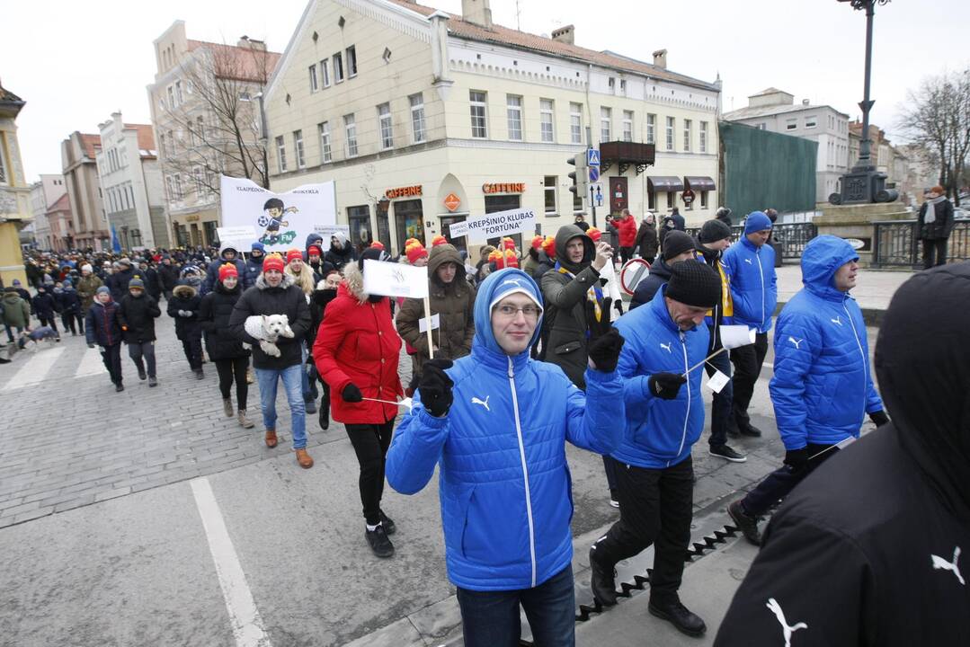 Klaipėdoje suplevėsavo Europos sporto vėliava