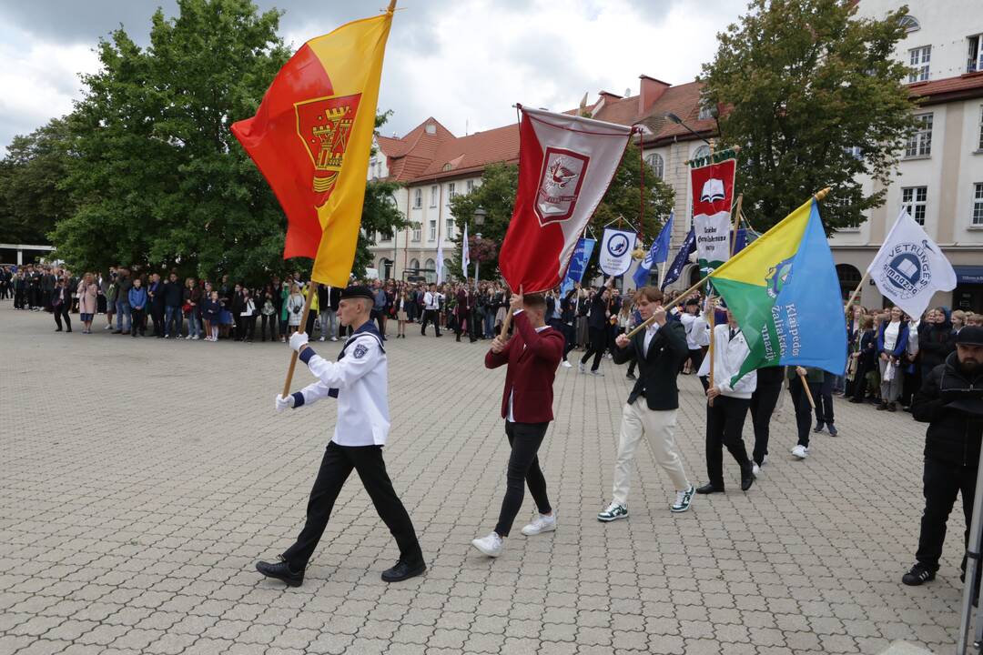 Lietuvininkų aikštėje – pirmoji pamoka