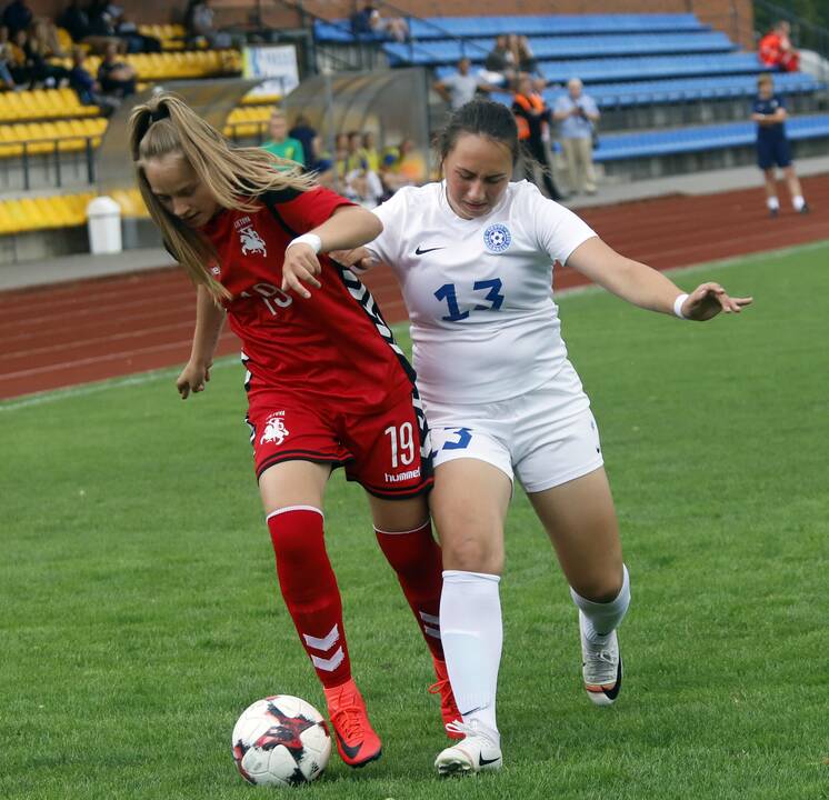 Baltijost taurė WU-17 futbolo rungtynės Lietuva - Estija 4:0