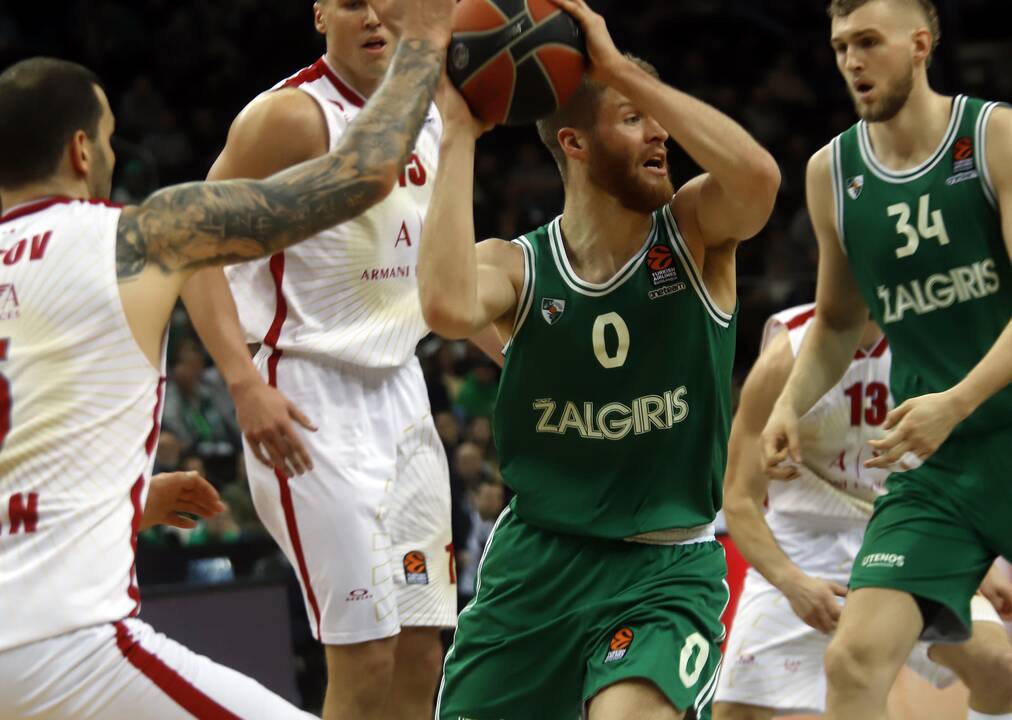 Eurolyga: „Žalgiris“ – „Olimpia“ 105:97