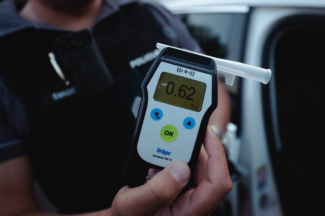 Kaune vyko reidas: policija tikrino vairuotojų blaivumą