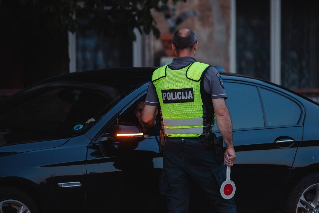 Kaune vyko reidas: policija tikrino vairuotojų blaivumą