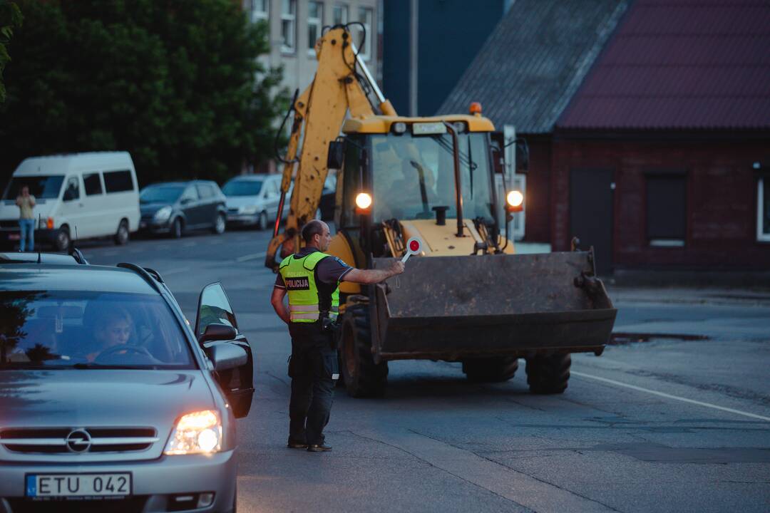 Kaune vyko reidas: policija tikrino vairuotojų blaivumą