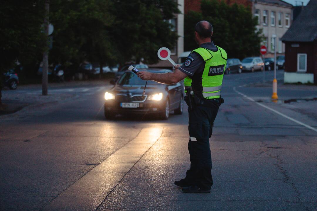 Kaune vyko reidas: policija tikrino vairuotojų blaivumą