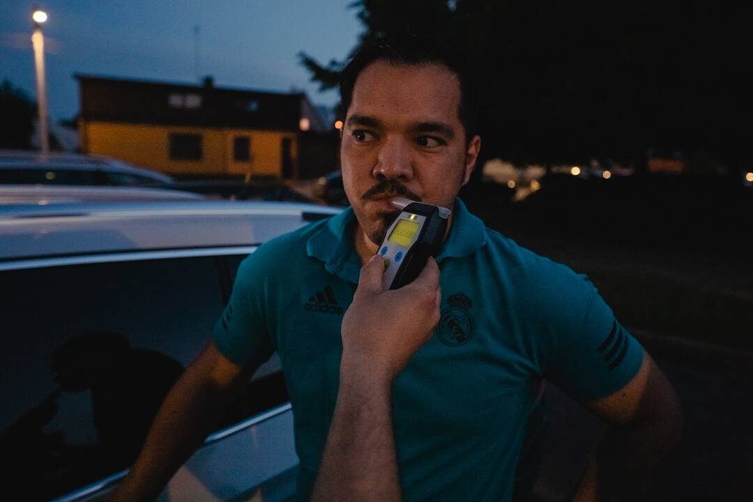Kaune vyko reidas: policija tikrino vairuotojų blaivumą