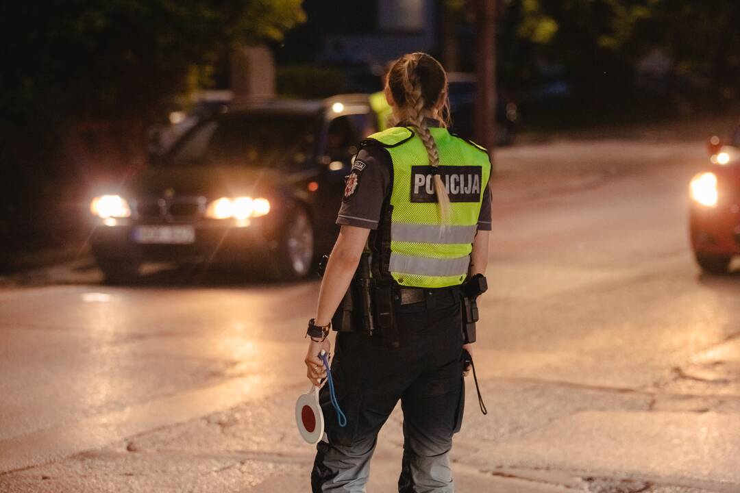 Kaune vyko reidas: policija tikrino vairuotojų blaivumą