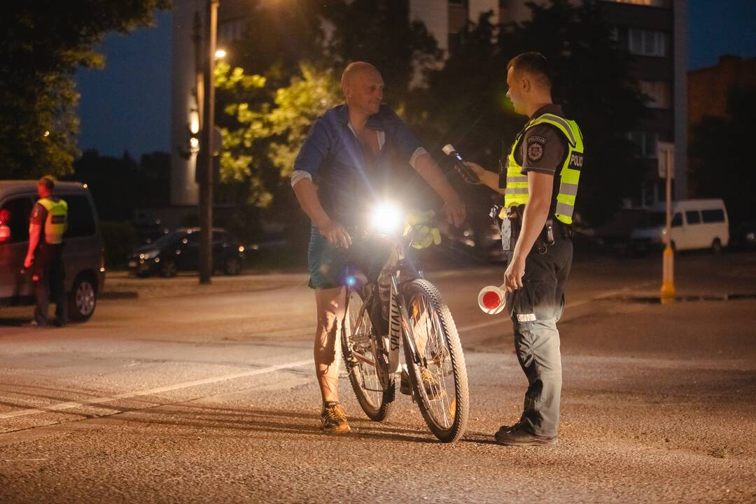Kaune vyko reidas: policija tikrino vairuotojų blaivumą