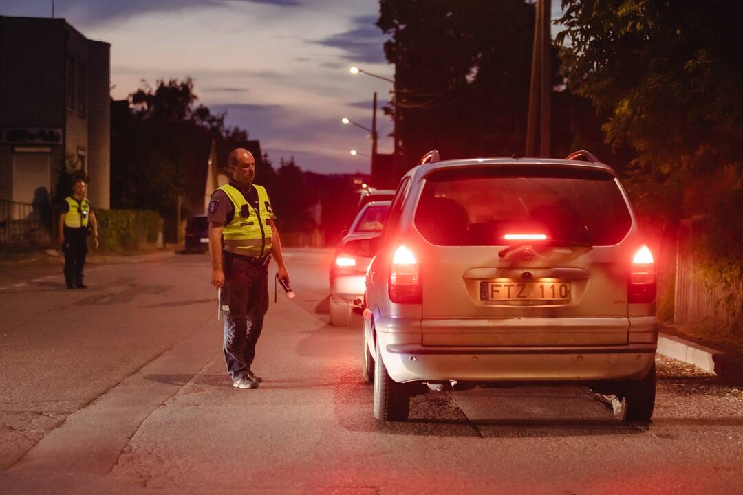 Kaune vyko reidas: policija tikrino vairuotojų blaivumą