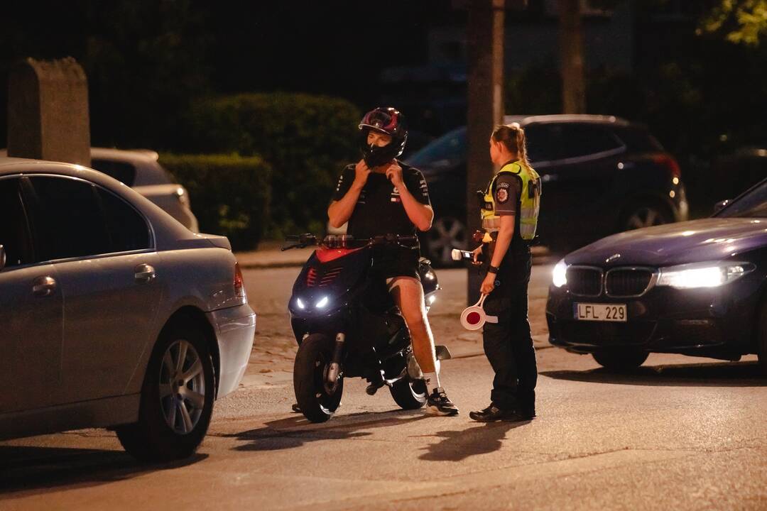 Kaune vyko reidas: policija tikrino vairuotojų blaivumą