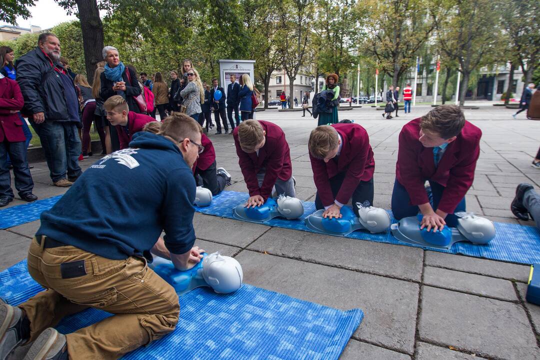 Kauniečiai mokėsi pirmosios pagalbos