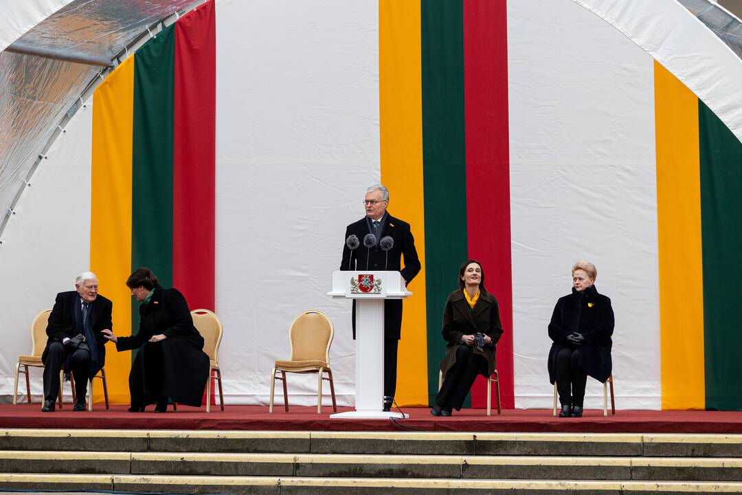 Trijų Baltijos valstybių vėliavų pakėlimo ceremonija