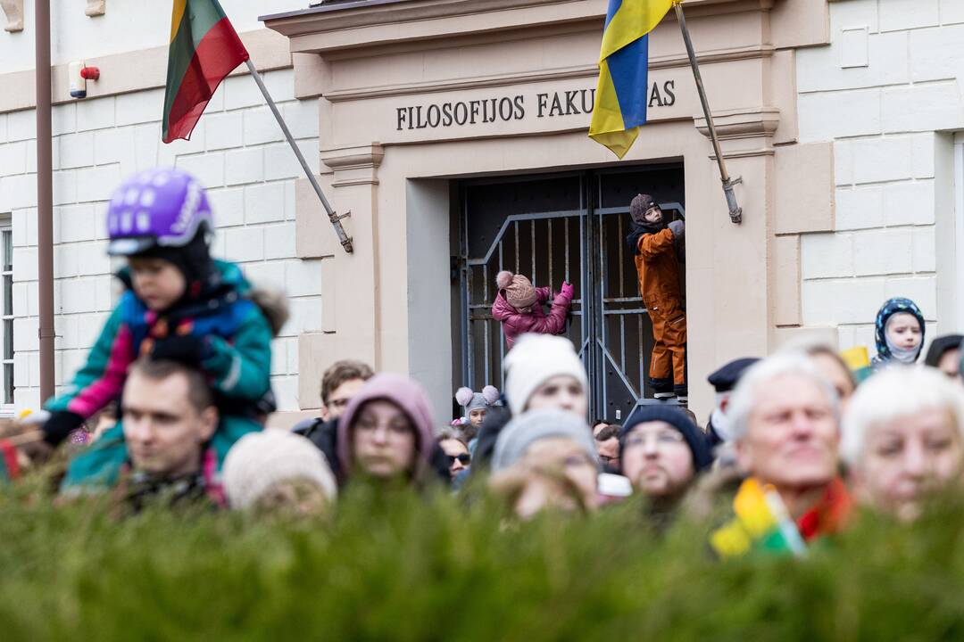 Trijų Baltijos valstybių vėliavų pakėlimo ceremonija