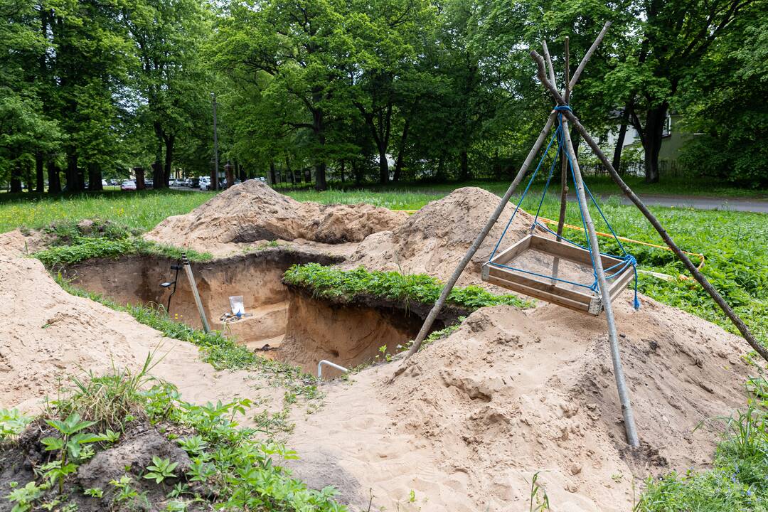 Verkių dvarvietėje pristatomas archeologinis atradimas