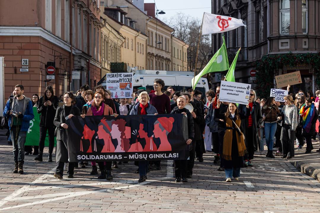 Tarptautinės moterų solidarumo dienos eitynės Vilniuje