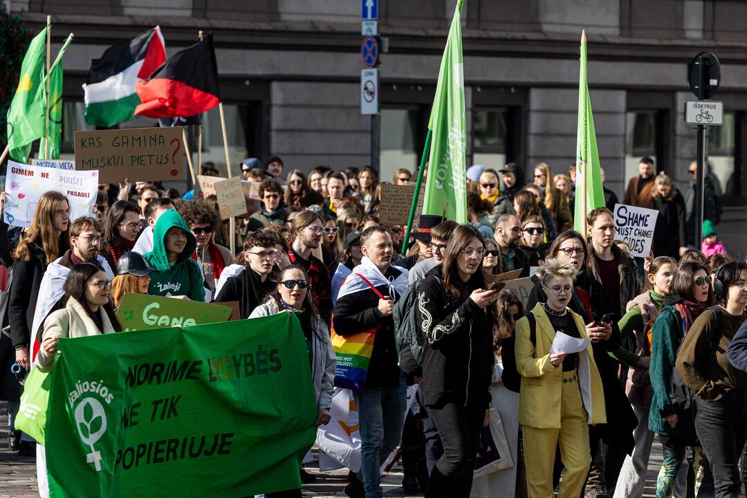 Tarptautinės moterų solidarumo dienos eitynės Vilniuje