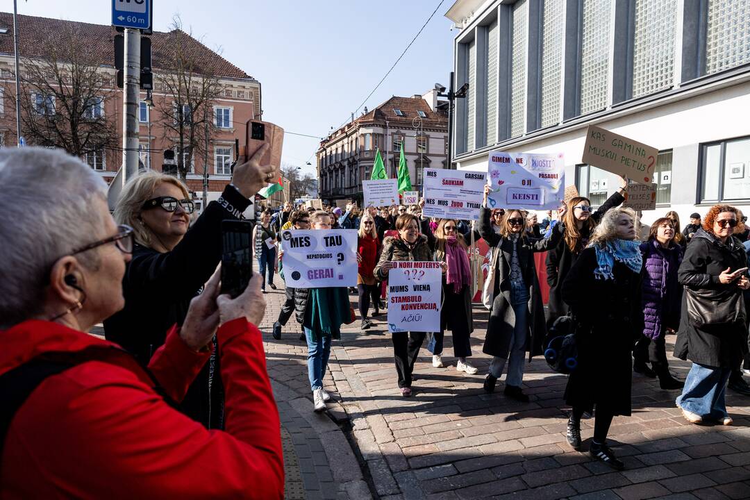 Tarptautinės moterų solidarumo dienos eitynės Vilniuje