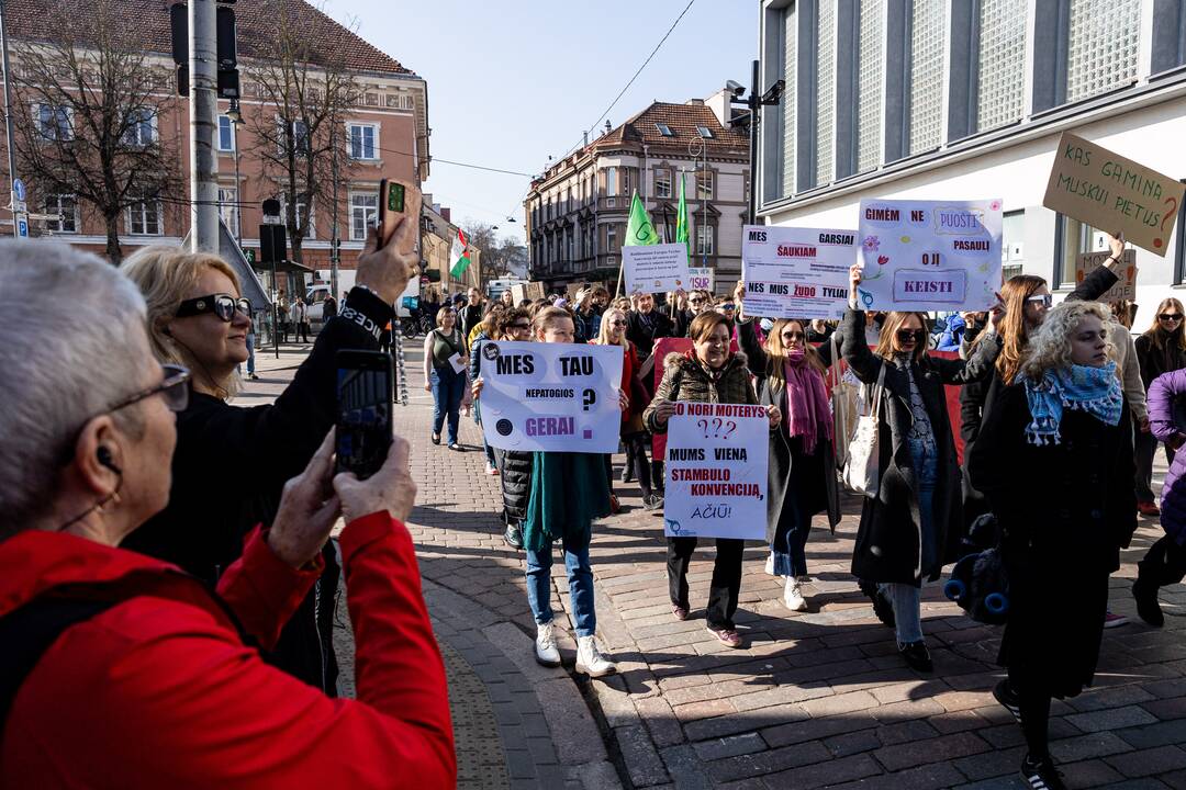 Tarptautinės moterų solidarumo dienos eitynės Vilniuje