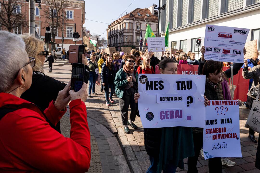 Tarptautinės moterų solidarumo dienos eitynės Vilniuje