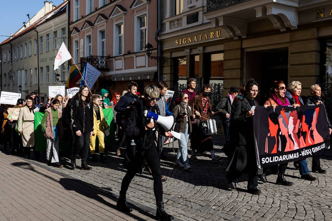 Tarptautinės moterų solidarumo dienos eitynės Vilniuje