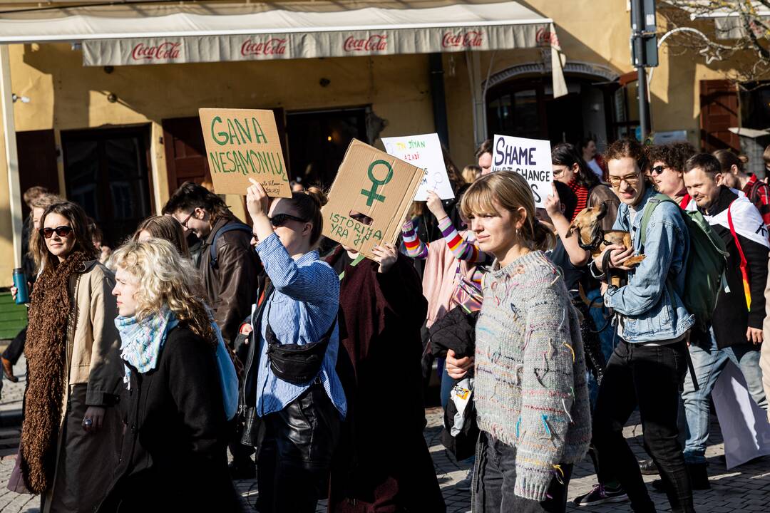 Tarptautinės moterų solidarumo dienos eitynės Vilniuje