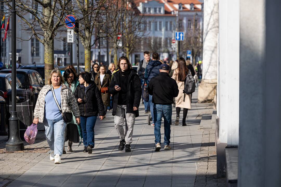 Vilniaus gatvės alsuoja pavasariu