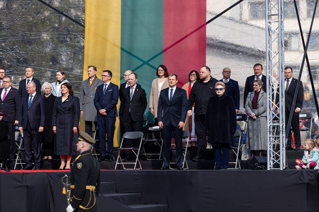 Baltijos valstybių vėliavų pakėlimo ceremonija 2025 m.