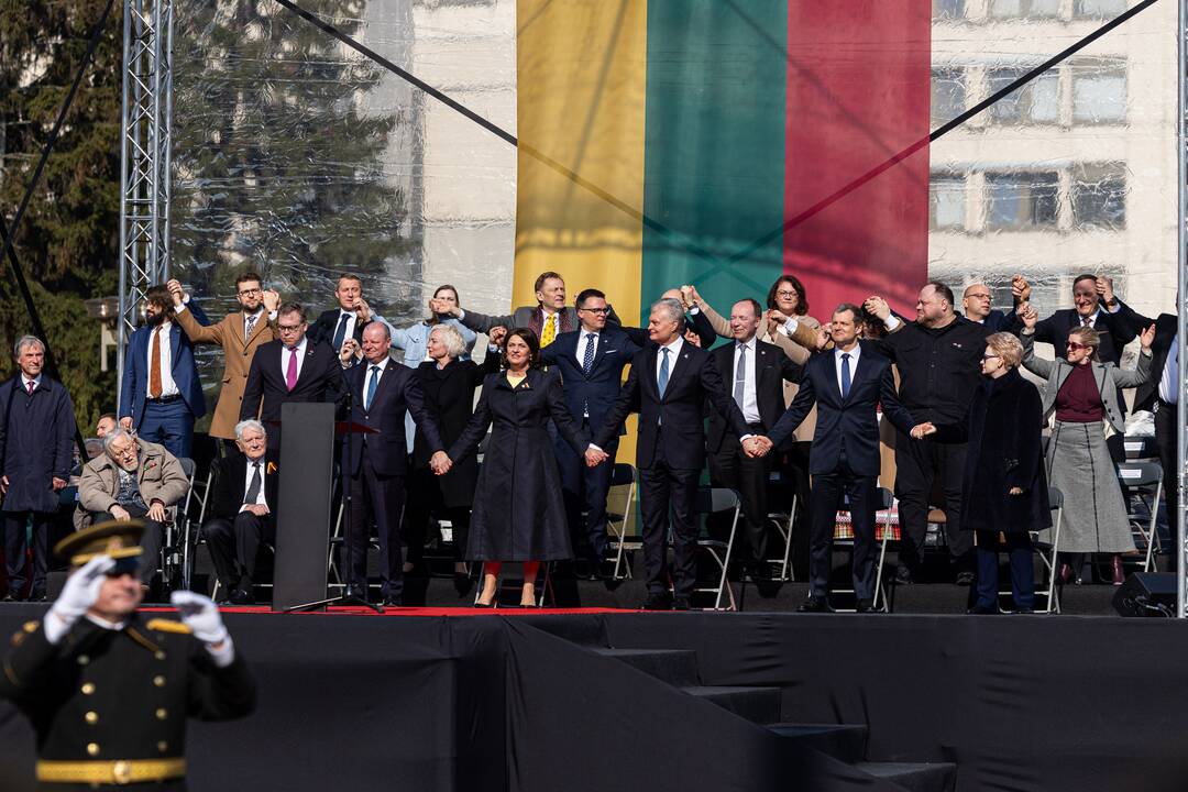 Baltijos valstybių vėliavų pakėlimo ceremonija 2025 m.