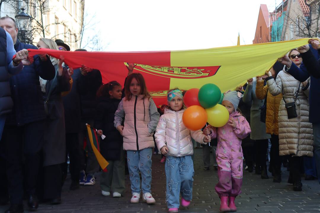 Kovo 11-osios proga – eisena Klaipėdoje
