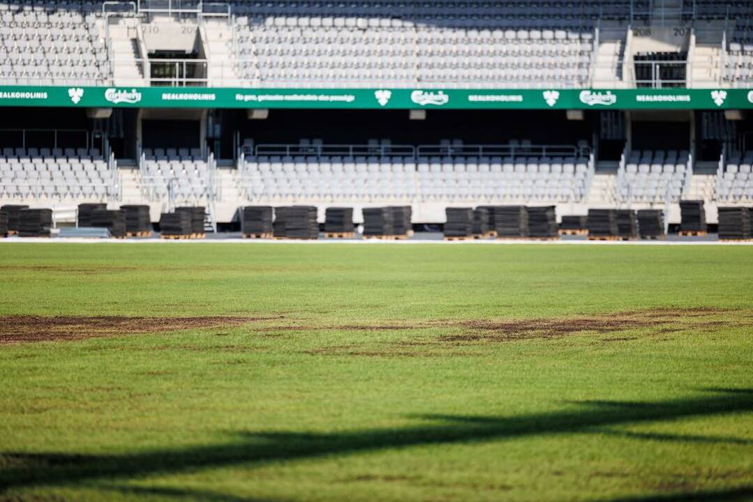 Kauno taryba spręs dėl koncesijos įsipareigojimų planuojant keisti stadiono žolę