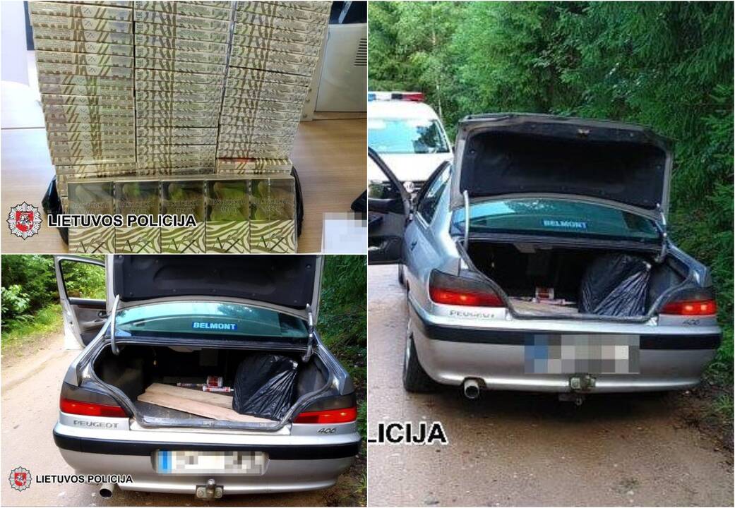 Policijos pareigūnų konfiskuotos cigaretės