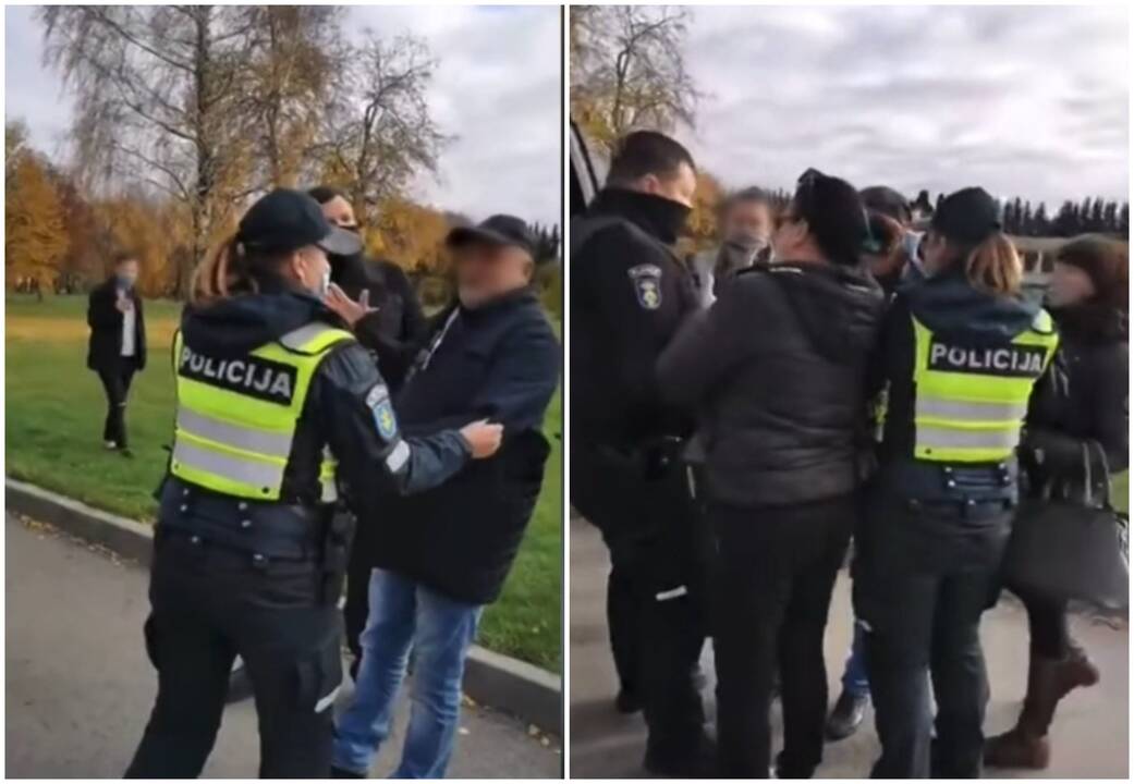 Sankcijos: šiuos prie Plungės ligoninės užfiksuotus piliečius baudė ne tik Plungės policija, ta pati kompanija sulauks ir Palangos policijos komisariato išsiųstų protokolų.
