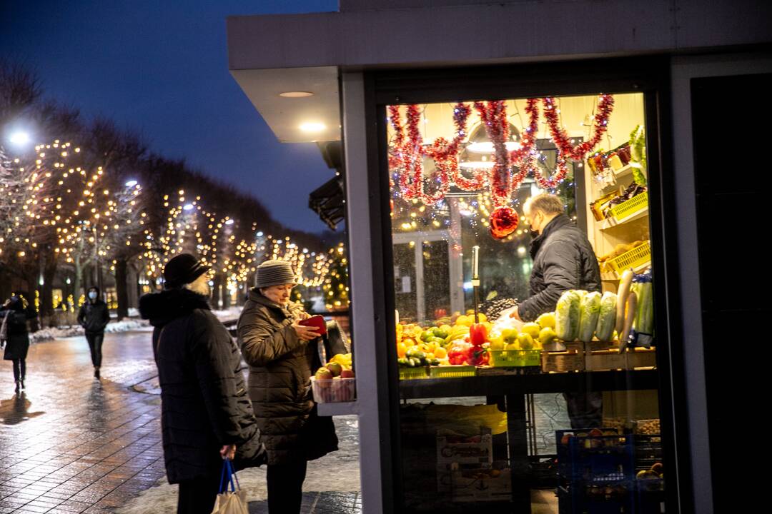 Kalėdinė nuotaika Laisvės alėjoje